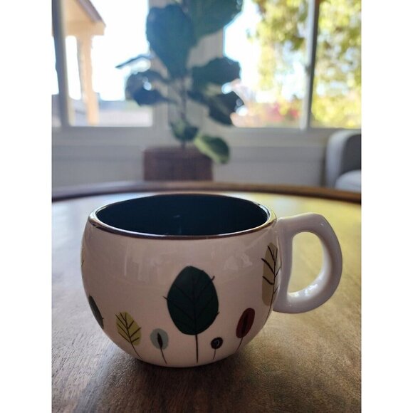 2007 Starbucks Autumn Fall Thanksgiving Leaves Coffee Cup Tea Mug 9oz - Picture 5 of 7